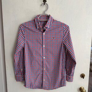 Youth Vineyard Vines Performance Long-Sleeved Polo, Size S (8-10)